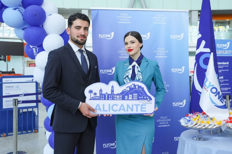 FlyOne Armenia запускает прямые рейсы из Еревана в Аликанте дважды в неделю